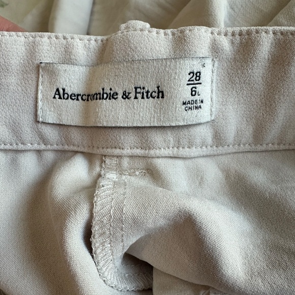 Curve Love A&F Sloane Tailored Wide Leg Pant | Light Taupe - Picture 3 of 5